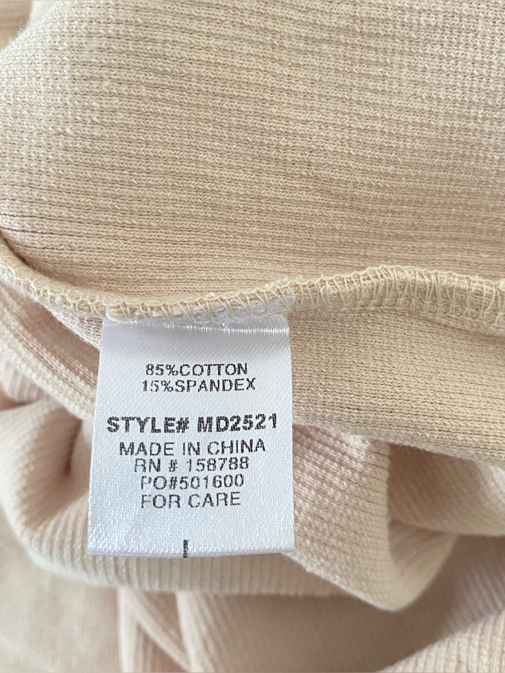 Mable Oatmeal Beige Ribbed Knit Racerback Midi Tank Dress Sz L - Picture 10 of 15